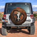 Cow Heart Flower Farm Car Spare Tire Covers Gift For Campers Nearkii