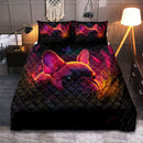 Cute Pink French Bedded Down In The Grass Quilt Bed Sets