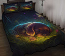 Cute Puppy 4 Bedded Down In The Grass Quilt Bed Sets