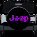 Purple Jeep Side Fender Dog Paws Car Spare Tire Covers Gift For Campers Nearkii
