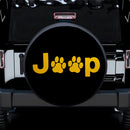 Yellow Jeep Side Fender Dog Paws Car Spare Tire Covers Gift For Campers Nearkii