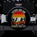 Dad Son Funny Fathers Day Outdoor Camper Camping Vintage Jeep Car Spare Tire Covers Gift For Campers Nearkii
