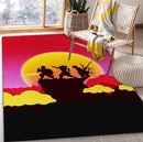 Demon Slayer Kimetsu No Yaiba Sunset Rug Carpet Rug Home Room Decor Nearkii