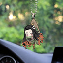 Cute Demon Slayer Nezuko Car Ornament Custom Car Accessories Decorations