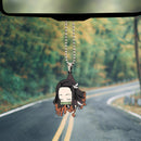 Cute Anime Demon Slayer Nezuko Car Ornament Custom Car Accessories Decorations