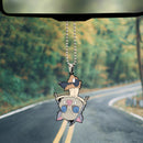 Cute Anime Demon Slayer Inosuke Car Ornament Custom Car Accessories Decorations