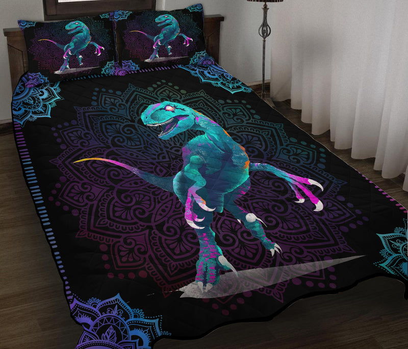 Dinosaur Mandala Quilt Bed Sets Nearkii