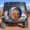 Dog Chainsaw Man Love You To The Moon Galaxy Car Spare Tire Covers Gift For Campers Nearkii