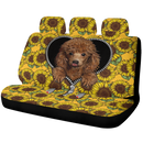 Dog Zipper Sunflower Car Back Seat Covers Decor Protectors Nearkii