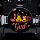 Couple Duck Love Jeep Girl Cute Valentine Car Spare Tire Covers Gift For Campers Nearkii