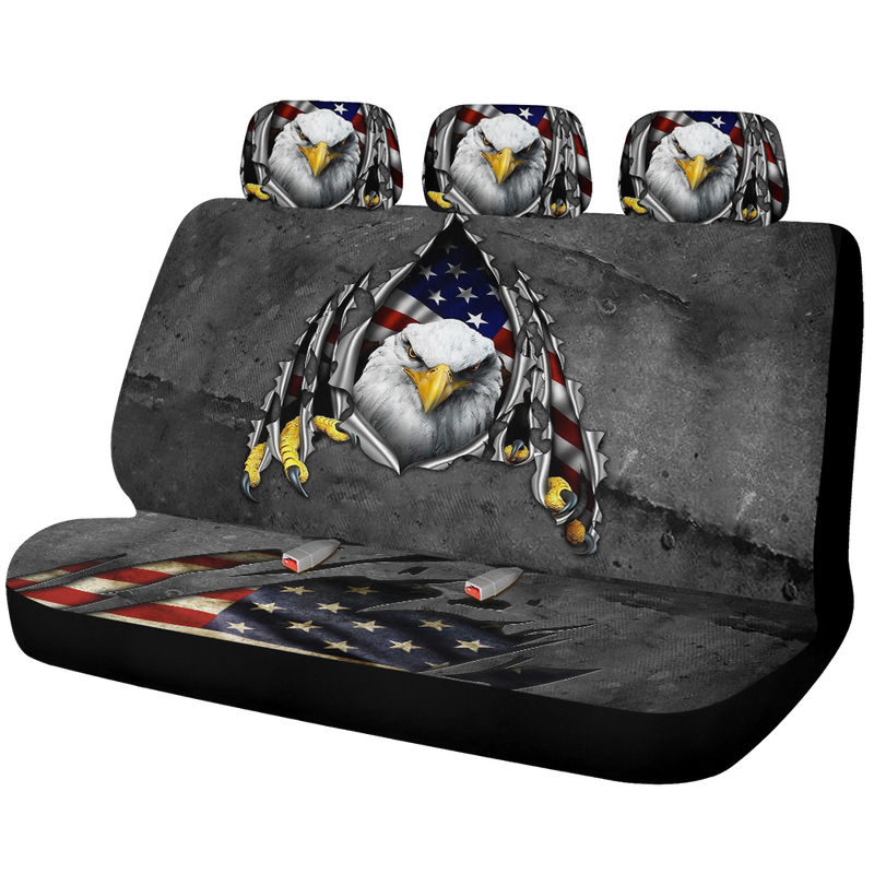 Egle Amercan Flag Car Back Seat Covers Decor Protectors Nearkii