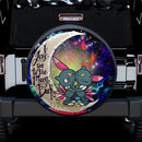Pokemon Couple Love You To The Moon Galaxy Car Spare Tire Cover