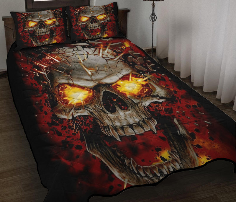 Fire Skull Quilt Bed Sets Nearkii