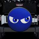 Funny Cartoon Angry Blue Eyes Jeep Car Spare Tire Covers Gift For Campers Nearkii