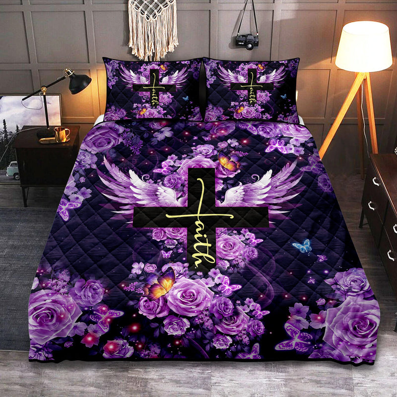 Faith Cross Quilt Bed Sets Nearkii