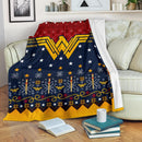 Wonder Woman Ugly Christmas Custom Blanket Home Decor Nearkii
