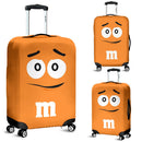 M&M Chocolate Orange Luggage Cover Suitcase Protector Nearkii