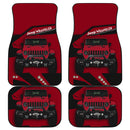 Deep Red Jeep Car Floor Mats Car Accessories Nearkii