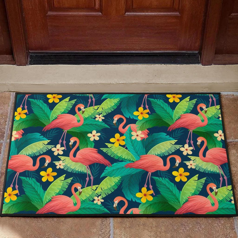 Tropical Flamingo Hawaii Doormat Home Decor Nearkii