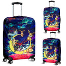 Eevee Evolution Pokemon Family Love You To The Moon Galaxy Luggage Cover Suitcase Protector Nearkii