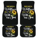 Sunflowers She Was A Wildflower Front And Back Car Mats (Set Of 4) Nearkii