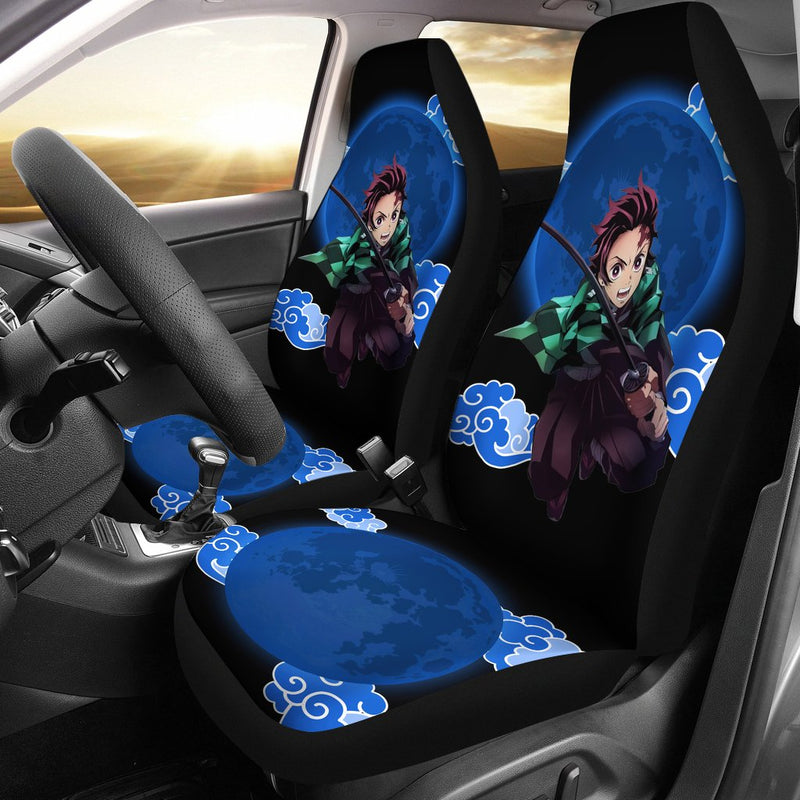 Tanjiro Cloud Demon Slayer Premium Custom Car Premium Custom Car Seat Covers Decor Protectors Decor Protector Nearkii