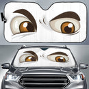 White Challenging Cartoon Eyes Car Auto Sun Shades Windshield Accessories Decor Gift Nearkii