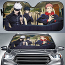 Jujutsu Kaisen Anime Team Driving Gojo Car Auto Sun Shades Windshield Accessories Decor Gift Nearkii