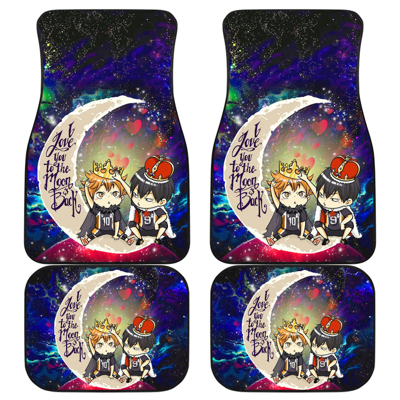 Hinata And Tobio Haikyuu Love You To The Moon Galaxy Car Mats Nearkii