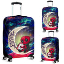 Chibi Deadpool Unicorn Toy Love You To The Moon Galaxy Luggage Cover Suitcase Protector Nearkii
