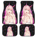 Zero Two Anime Darling In The Franxx Art Car Floor Mats Car Accessories Nearkii