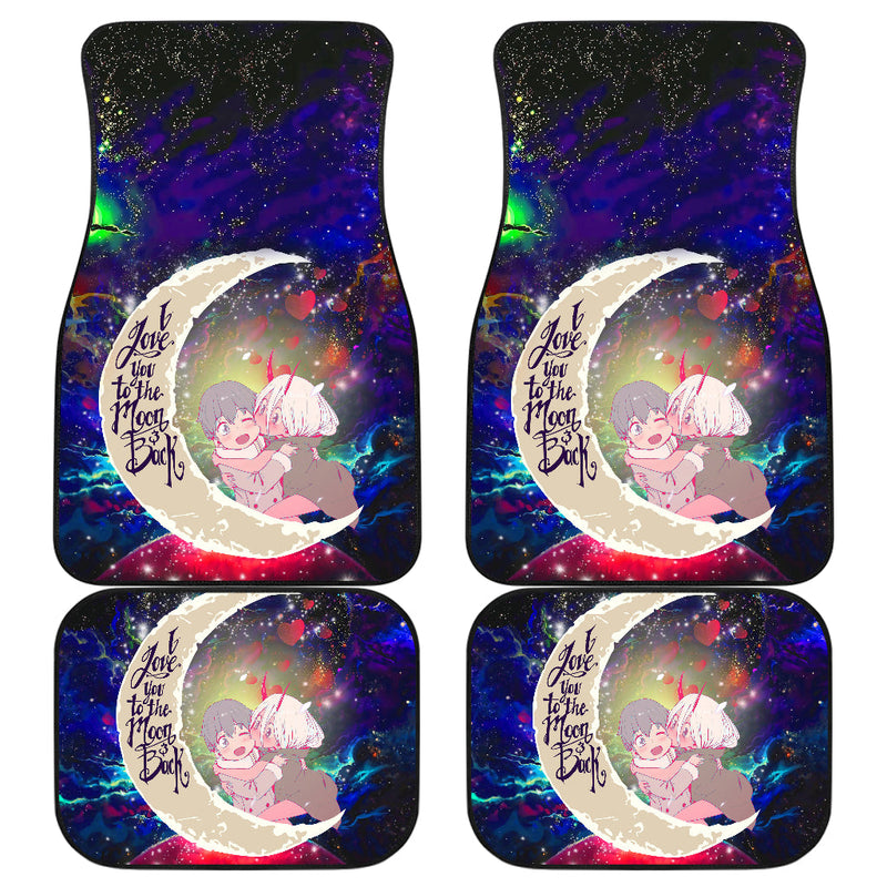 Darling In The Franxx Hiro And Zero Two Love You To The Moon Galaxy Car Mats Nearkii