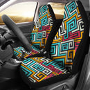 Best Colored Square Spiral Pattern Premium Custom Car Seat Covers Decor Protector Nearkii