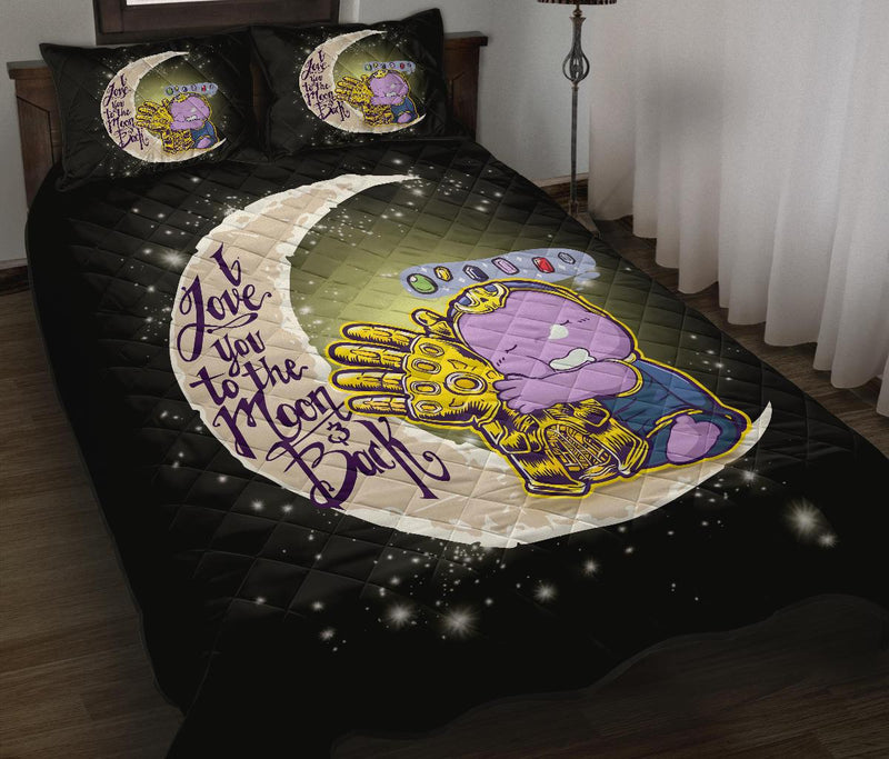 Cute Thanos To The Moon Quilt Bed Sets Nearkii