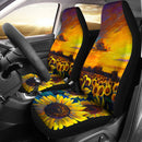 Best New Beautiful Sunflower Art Premium Custom Car Seat Covers Decor Protector Nearkii