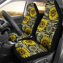 Best New Sunflower Art Premium Custom Car Seat Covers Decor Protector Nearkii