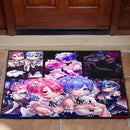 Ram And Rem Anime Girl Re Zero Doormat Nearkii