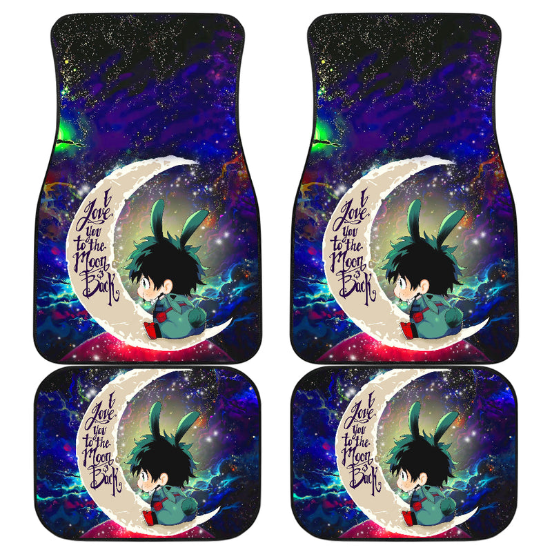 Deku My Hero Academia Anime Love You To The Moon Galaxy Car Mats Nearkii
