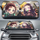 Demon Slayer Chibi Car Auto Sun Shades Windshield Accessories Decor Gift Nearkii