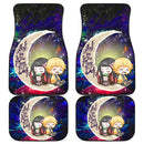 Zenitsu And Nezuko Chibi Demon Slayer Love You To The Moon Galaxy Car Mats Nearkii