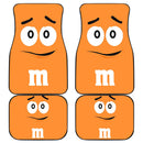 M&M Chocolate Orange Front And Back Car Mats Nearkii