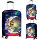 Godzilla Love You To The Moon Galaxy Luggage Cover Suitcase Protector Nearkii
