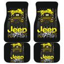 Halloween American Flag Yellow Jeep Girl Car Floor Mats Car Accessories Nearkii