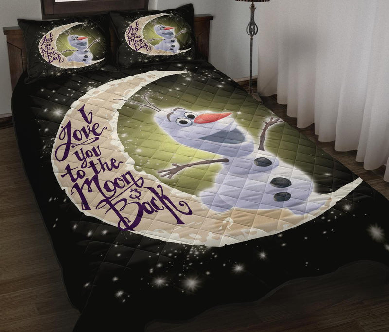 Olaf To The Moon New Quilt Bed Sets Nearkii