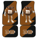 M&M's Candy Ice Cream Cones Chocolate Brown Art Car Floor Mats Funny Gift Idea Nearkii