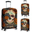 I Do What I Want Skull Luggage Cover Suitcase Protector Nearkii
