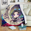 Shinobu demon slayer Love You To The Moon Galaxy Premium Blanket Nearkii