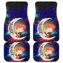 Cute Hinata Haikyuu Love You To The Moon Galaxy Car Mats Nearkii