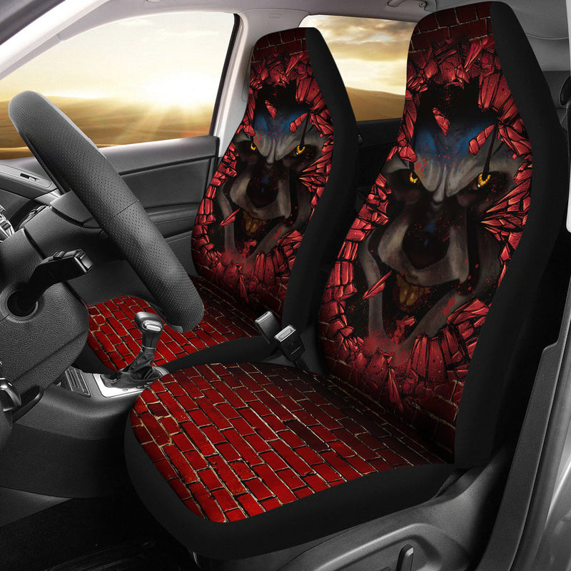 Pennywise Horror Break Wall Car Seat Covers Nearkii