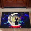 Sailor Moon Cat Moon And Back Anime Door Mat Nearkii